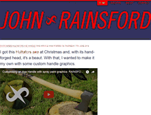 Tablet Screenshot of johnrainsford.com